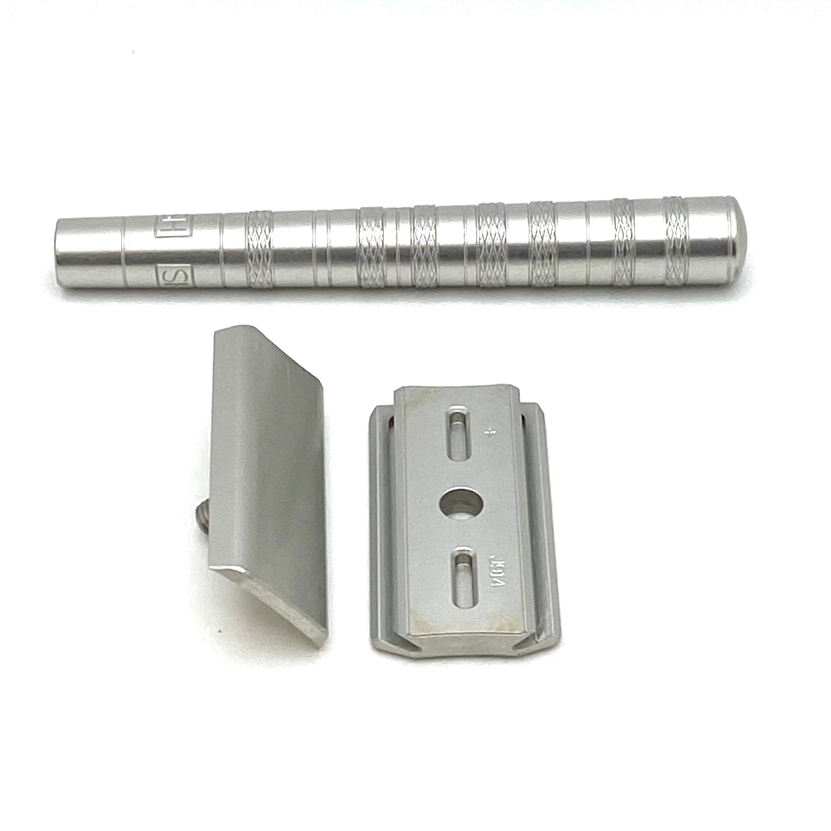 Pre-Owned Henson Shaving Aircraft Aluminum Mild Aluminum AL13 Double Edge Safety Razor