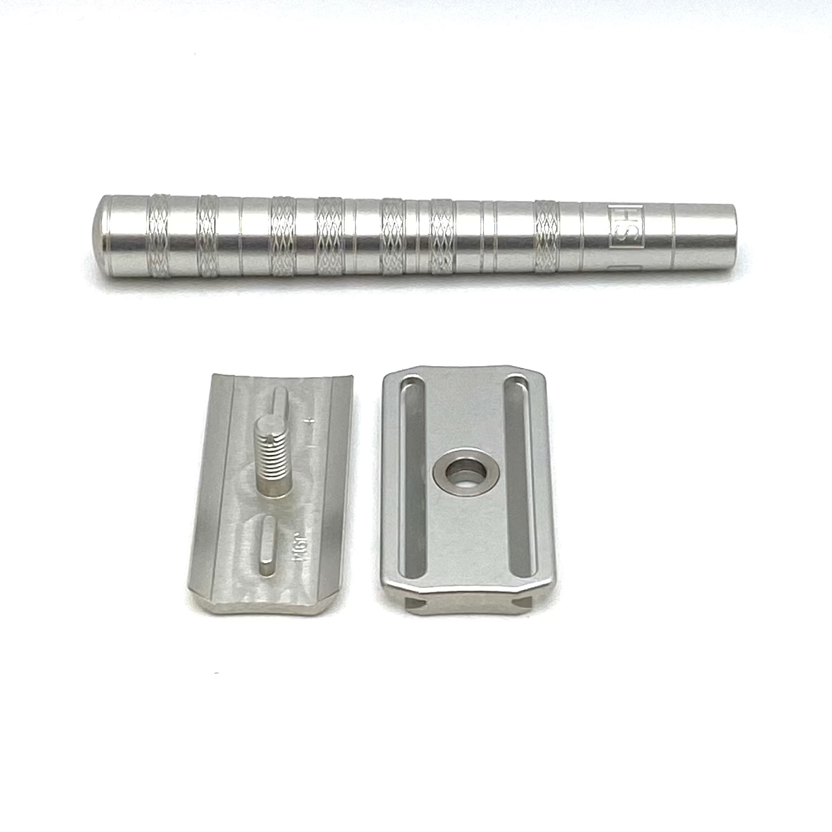 Pre-Owned Henson Shaving Aircraft Aluminum Mild Aluminum AL13 Double Edge Safety Razor