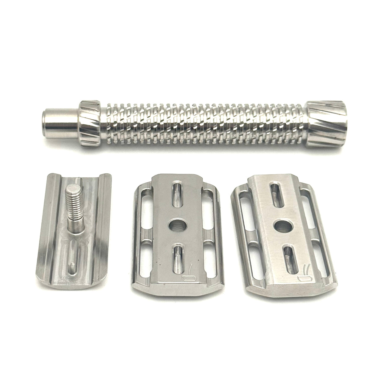 Pre-Owned - Oliworks M3teorite Mild Long Handle Stainless Steel Double Edge Safety Razor