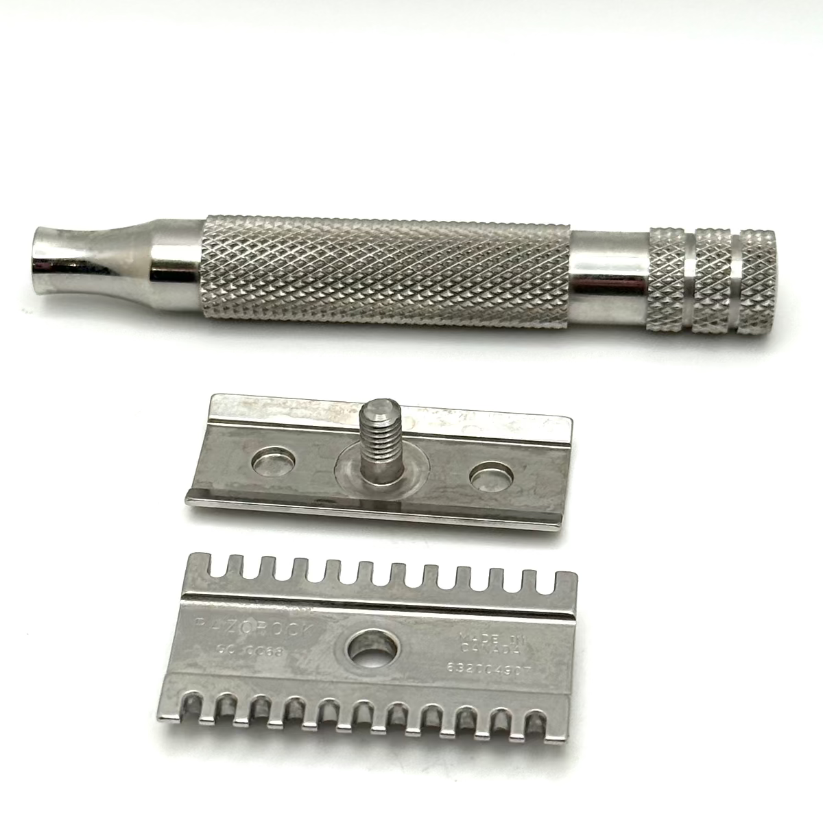 Pre-Owned RazoRock Game Changer .68 Double Edge Safety Razor Bulldog Handle