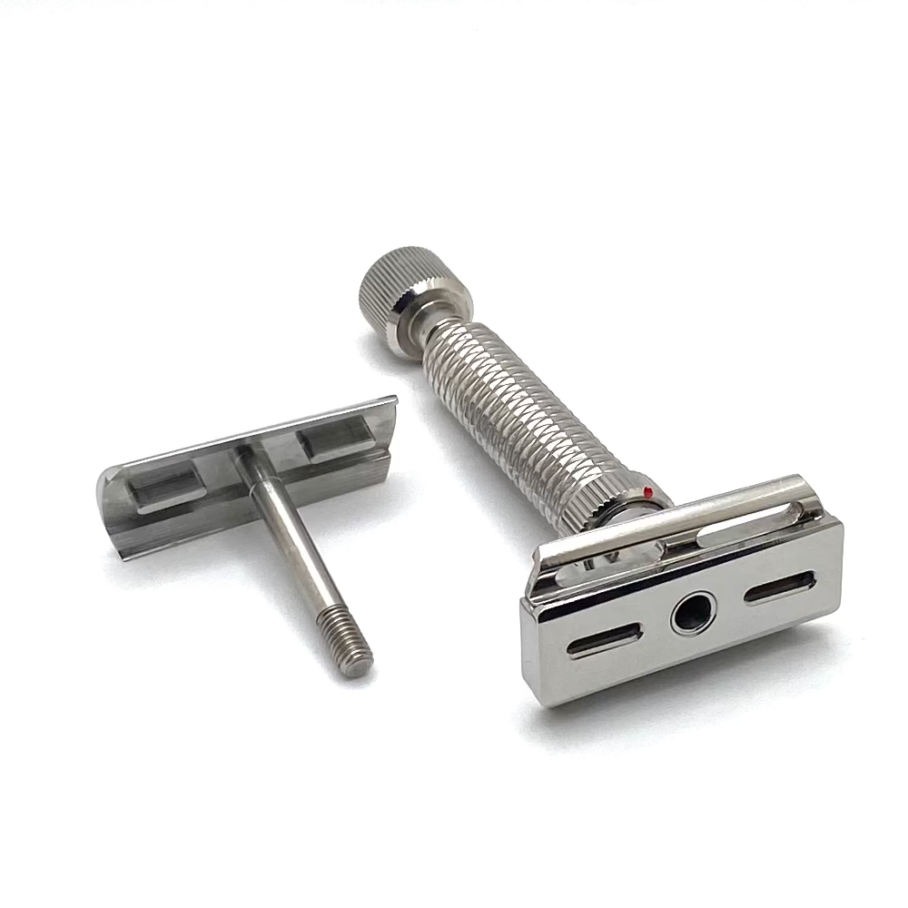 Pre-Owned Rex Konsul Polished Stainless Steel Adjustable Safety Razor