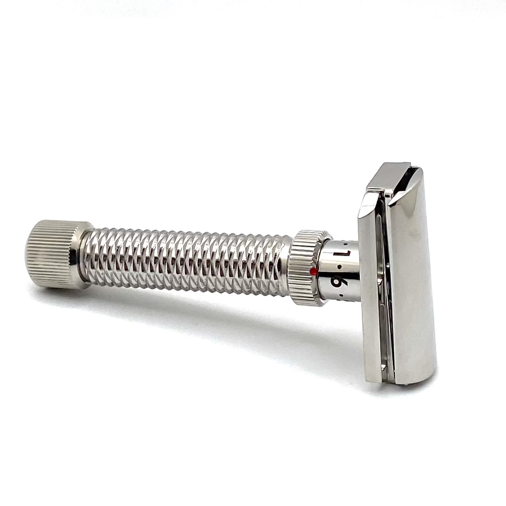 Pre-Owned Rex Konsul Polished Stainless Steel Adjustable Safety Razor