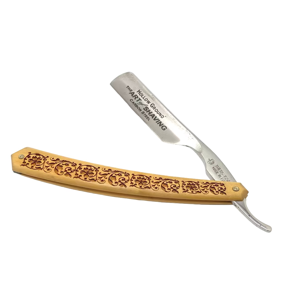 Pre-Owned The Art of Shaving Theirs Issard 5/8 Carbon Steel Straight Razor