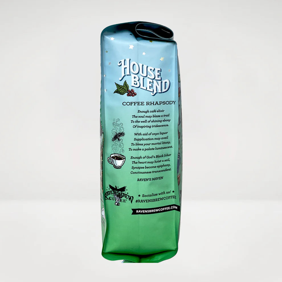 Raven's Brew Decaf Organic Raven’s Brew® House Blend Coffee Whole Bean Coffee 12oz