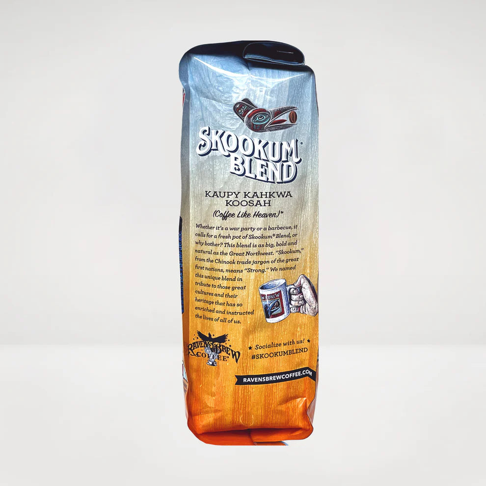 Raven's Brew Skookum Whole Bean Coffee 12oz