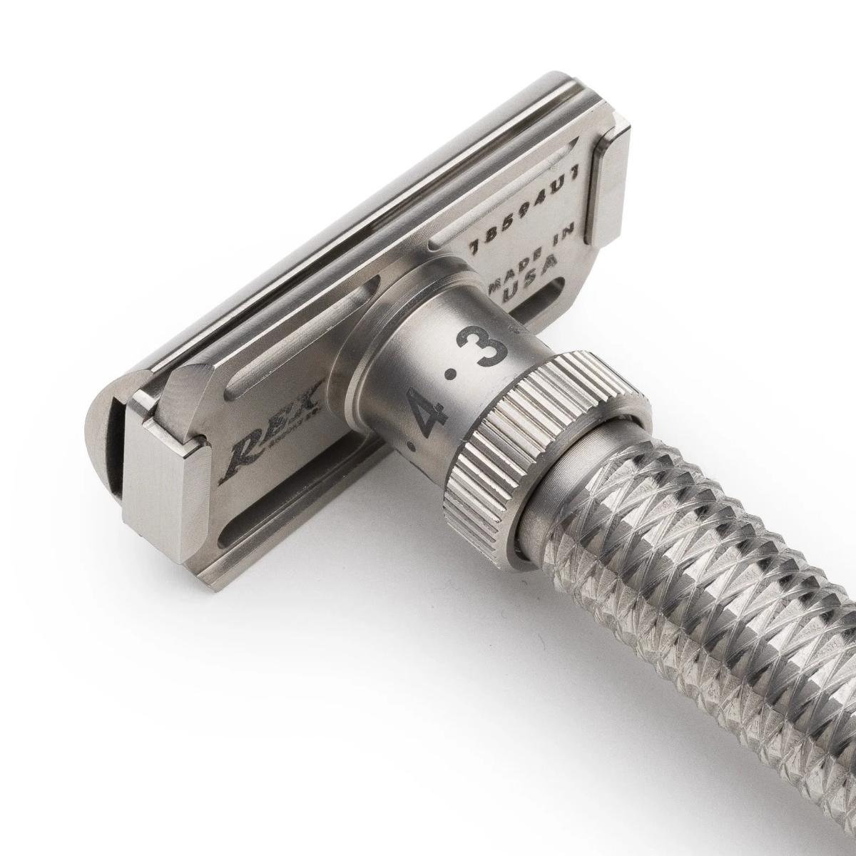 Rex Supply Co Konsul XL Slant Adjustable Stainless Steel Double Edge Safety Razor