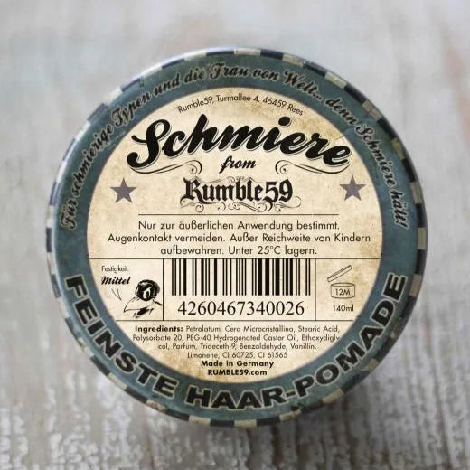 Rumble 59 Schmiere Pomade Bebop a Huba Medium Hold 140ml