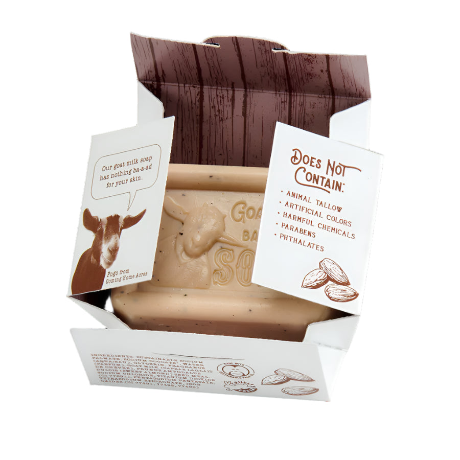 San Francisco Soap Company Clean & Caprine Goat Milk Bar Soap - Almond Scent with Almond Meal 5oz