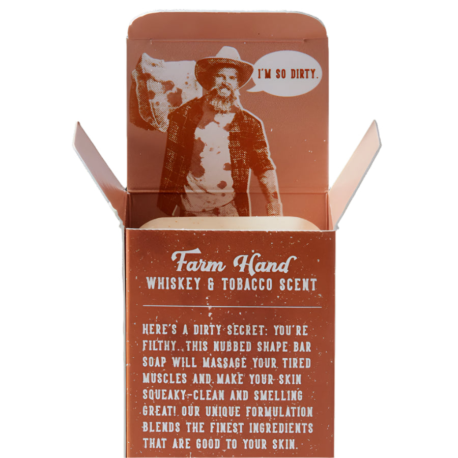 San Francisco Soap Company FILTHY MAN Bar Soap - Farm Hand: Whiskey & Tobacco 10oz