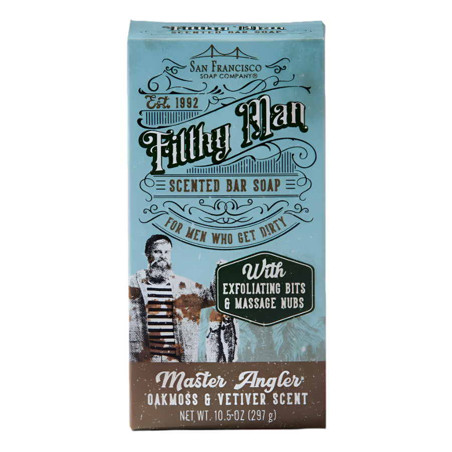 San Francisco Soap Company FILTHY MAN Bar Soap- Master Angler: Oakmoss & Vetiver 10.5oz