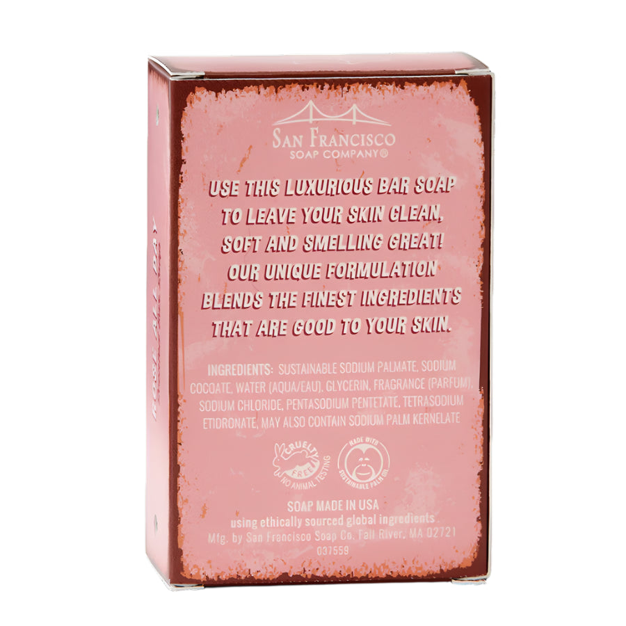 San Francisco Soap Company FOR HER Bar Soap Rose All Day 10oz