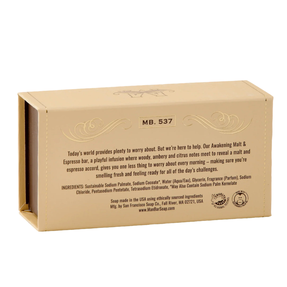 San Francisco Soap Company - MAN BAR® - Awakening Malt & Espresso - 10oz