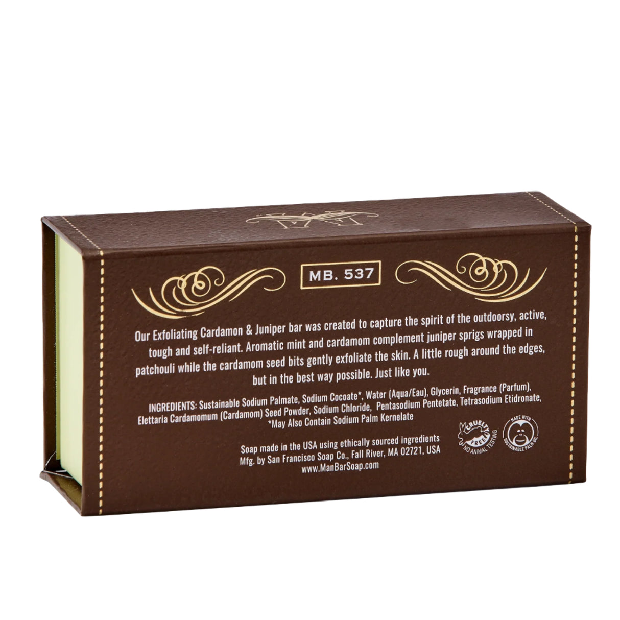 San Francisco Soap Company - MAN BAR® - Exfoliating Cardamom & Juniper - 10oz