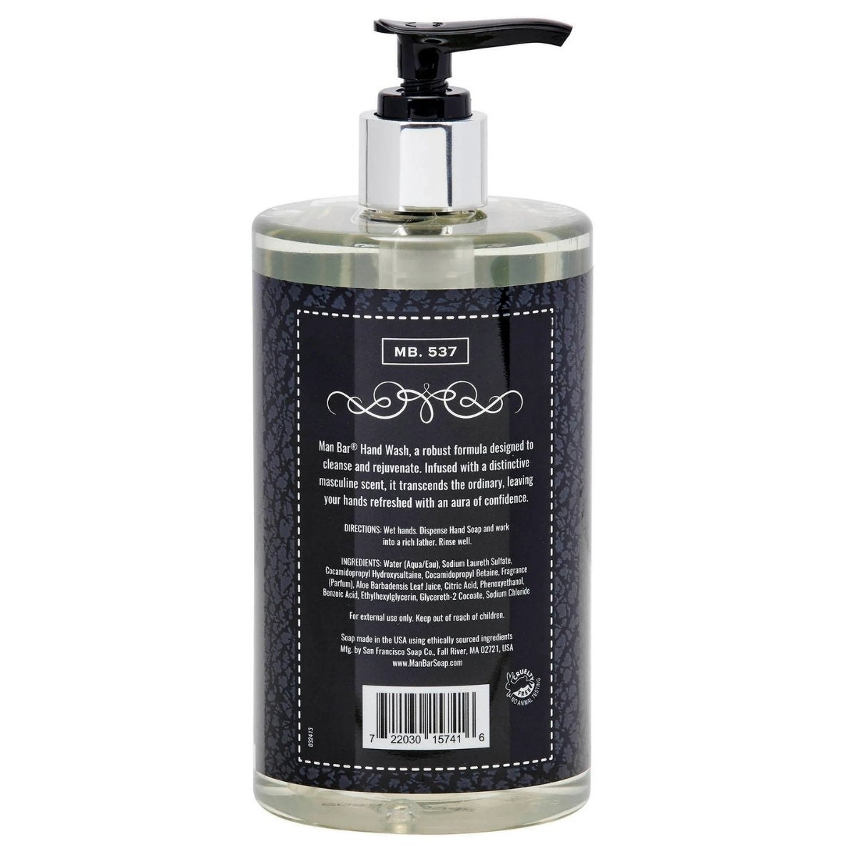 San Francisco Soap Company Man Bar® Midnight Amber Hand Wash 16.5oz