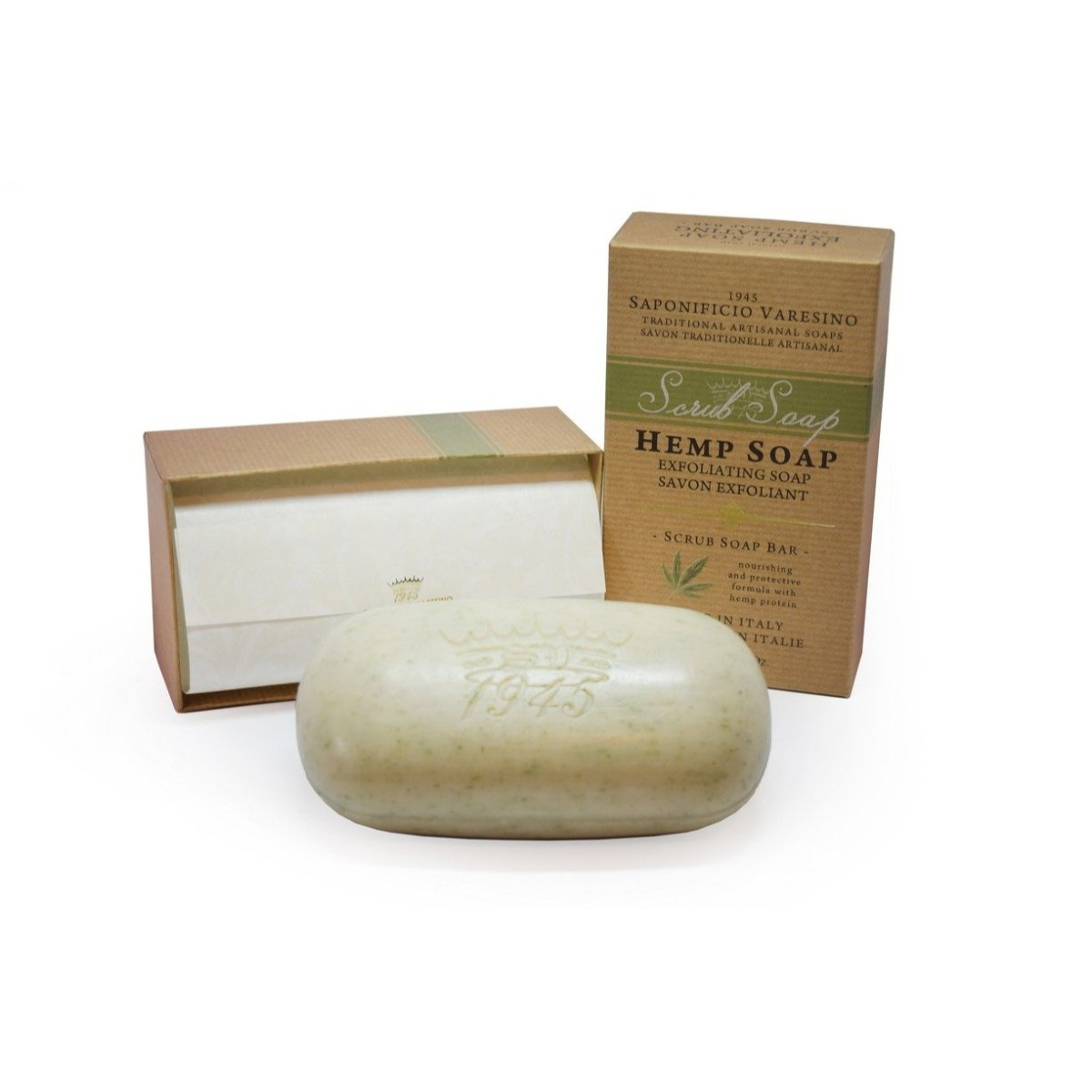 Saponificio Varesino Hemp Scrub Bath Soap