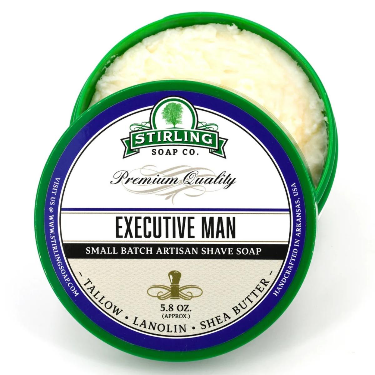 Stirling Soap Company Executive Man Shave Soap 5.8oz