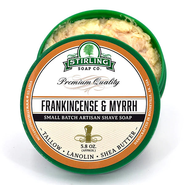 Stirling Soap Company - Frankincense & Myrrh - Shave Soap - 5.8oz