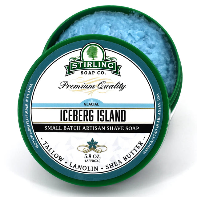 Stirling Soap Company - Glacial Iceberg Island - Shave Soap - 5.8oz