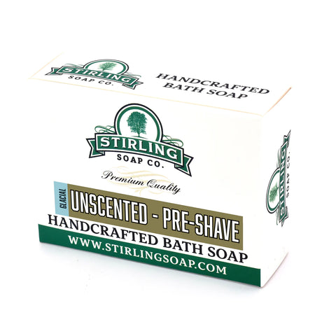 Stirling Soap Company - Glacial Unscented - Pre-Shave Soap - 5.5oz