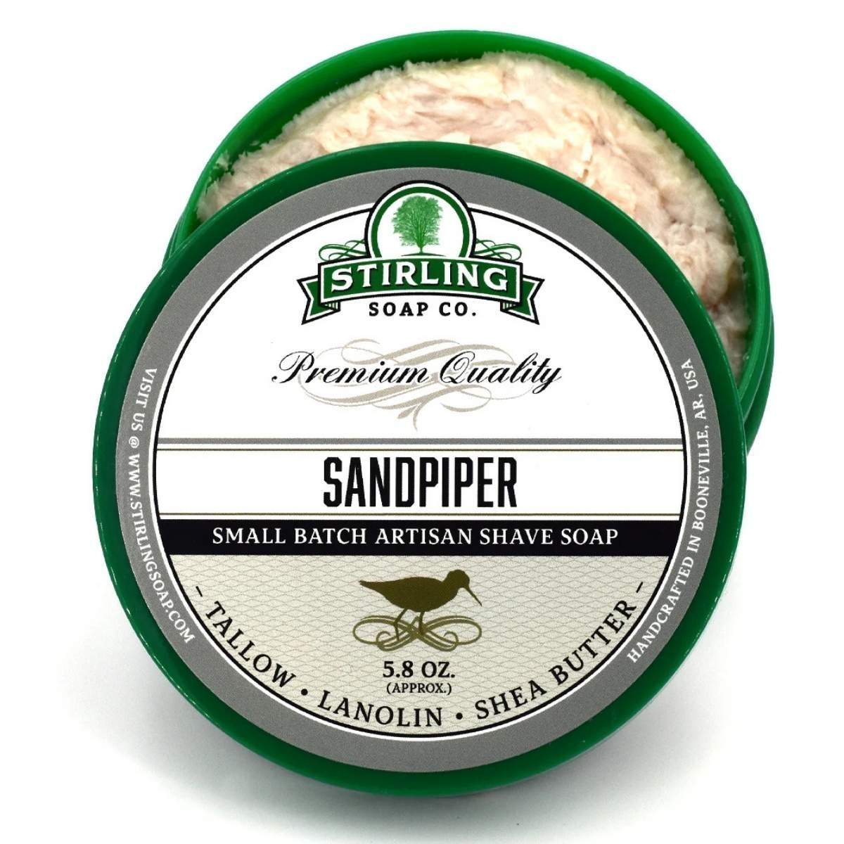 Stirling Soap Company Sandpiper Shave Soap 5.8oz