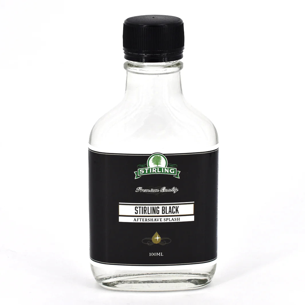 Stirling Soap Company - Stirling Black - Aftershave Splash - 100ml