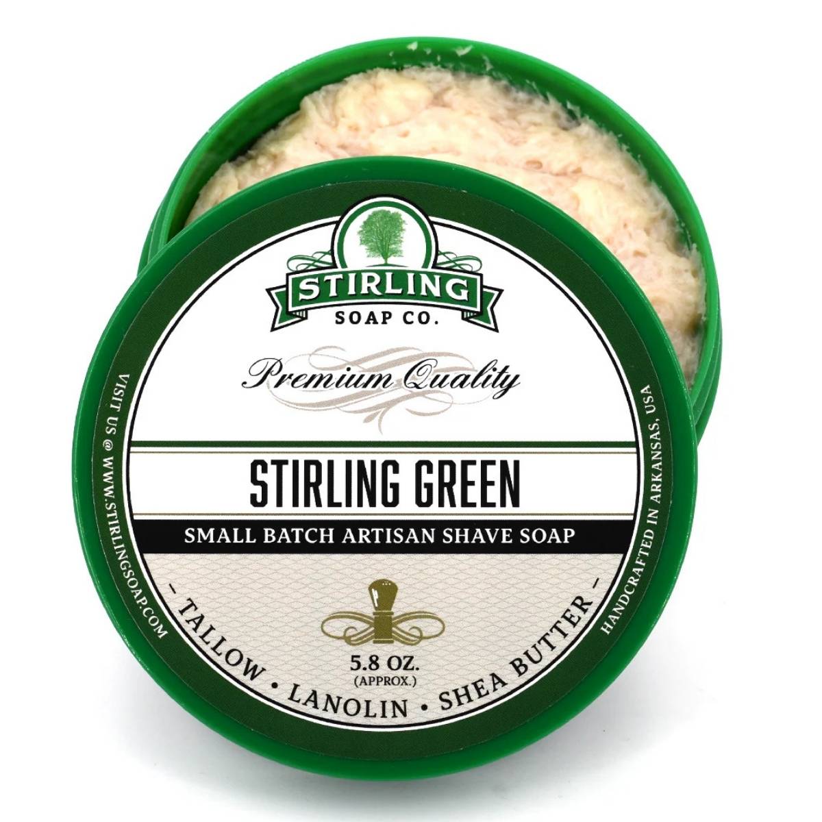 Stirling Soap Company Stirling Green Shave Soap 5.8oz