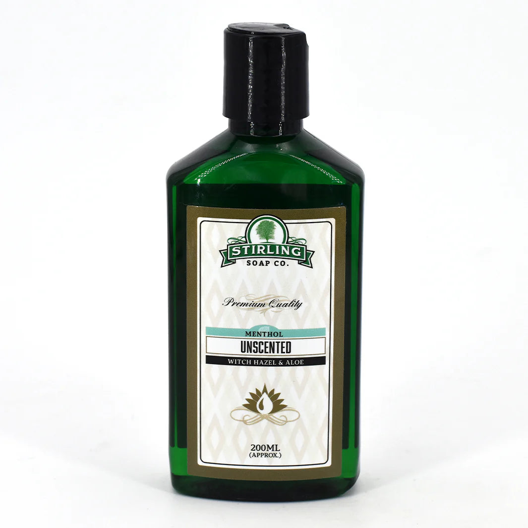 Stirling Soap Company Unscented with Menthol Witch Hazel & Aloe 200ml