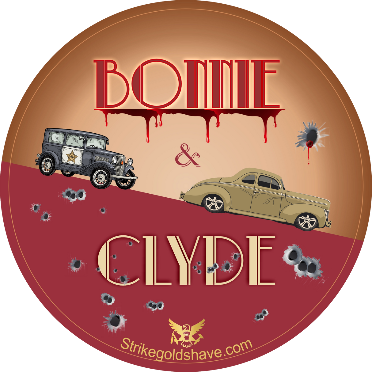 Strike Gold Shave Bonnie & Clyde Shave Soap 4oz