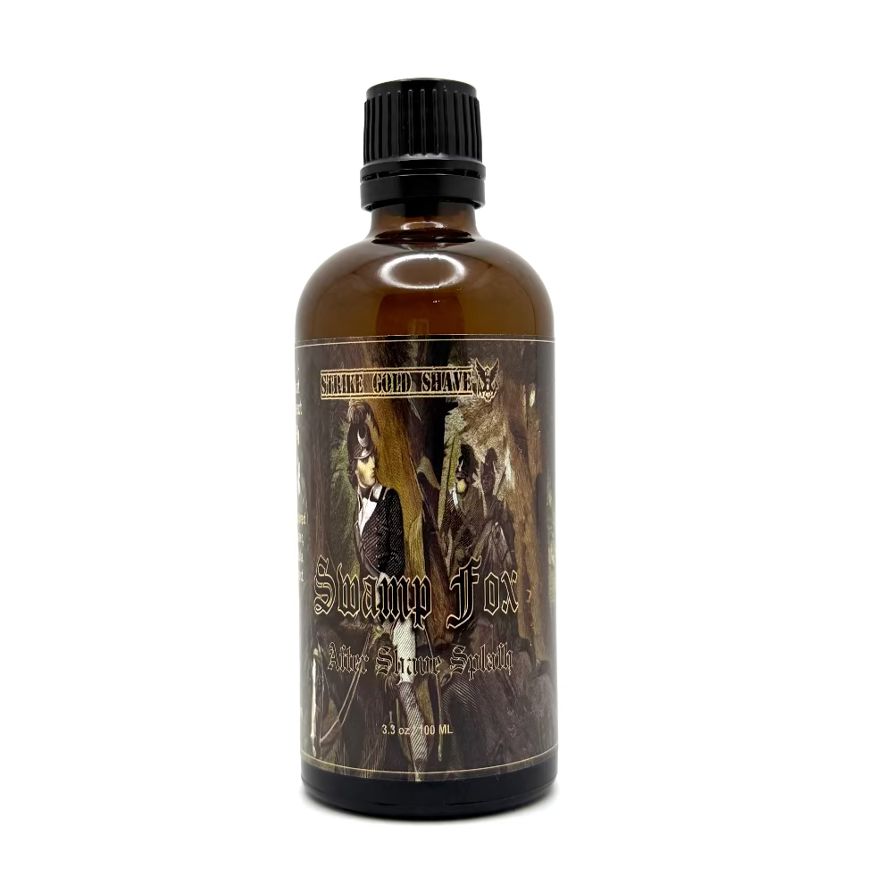 Strike Gold Shave Swamp Fox Aftershave Splash 3.3oz