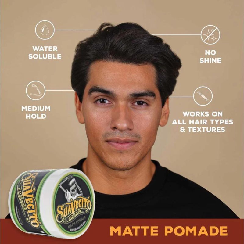 Suavecito - Matte Pomade - Medium Hold - No Shine - 4oz