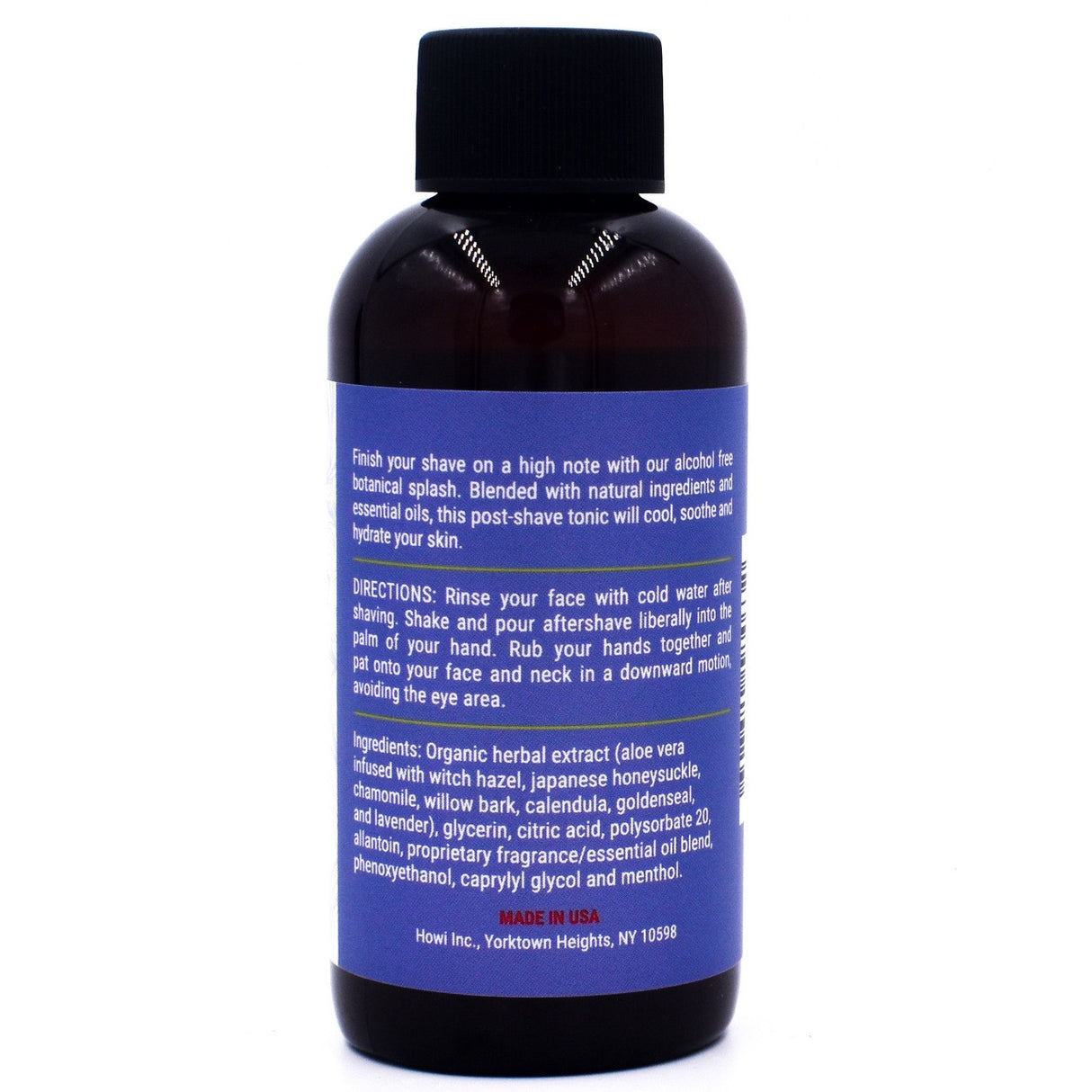 Taconic Lavender Lime Botanical Aftershave Splash 4oz