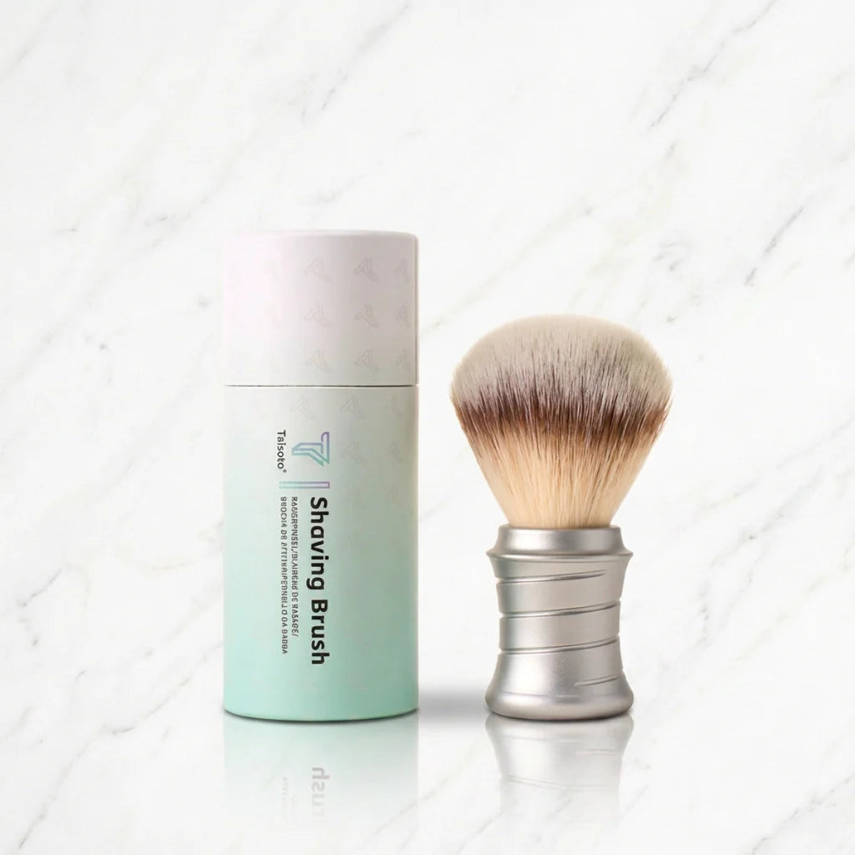 Taisoto LENO 26mm CNC-Machined Aluminum Handle Synthetic Shaving Brush