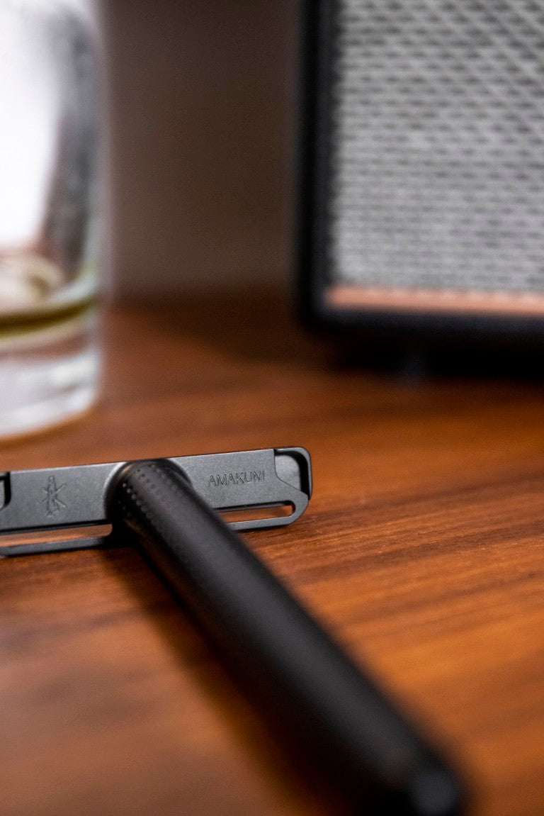 Tatara Amakuni Dark Stainless Steel Single Edge Safety Razor