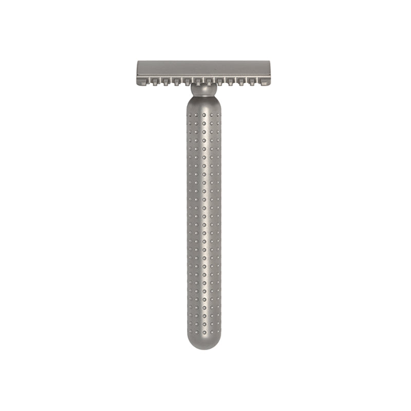 Tatara Titanium Masamune Open Comb Double Edge Safety Razor Matte