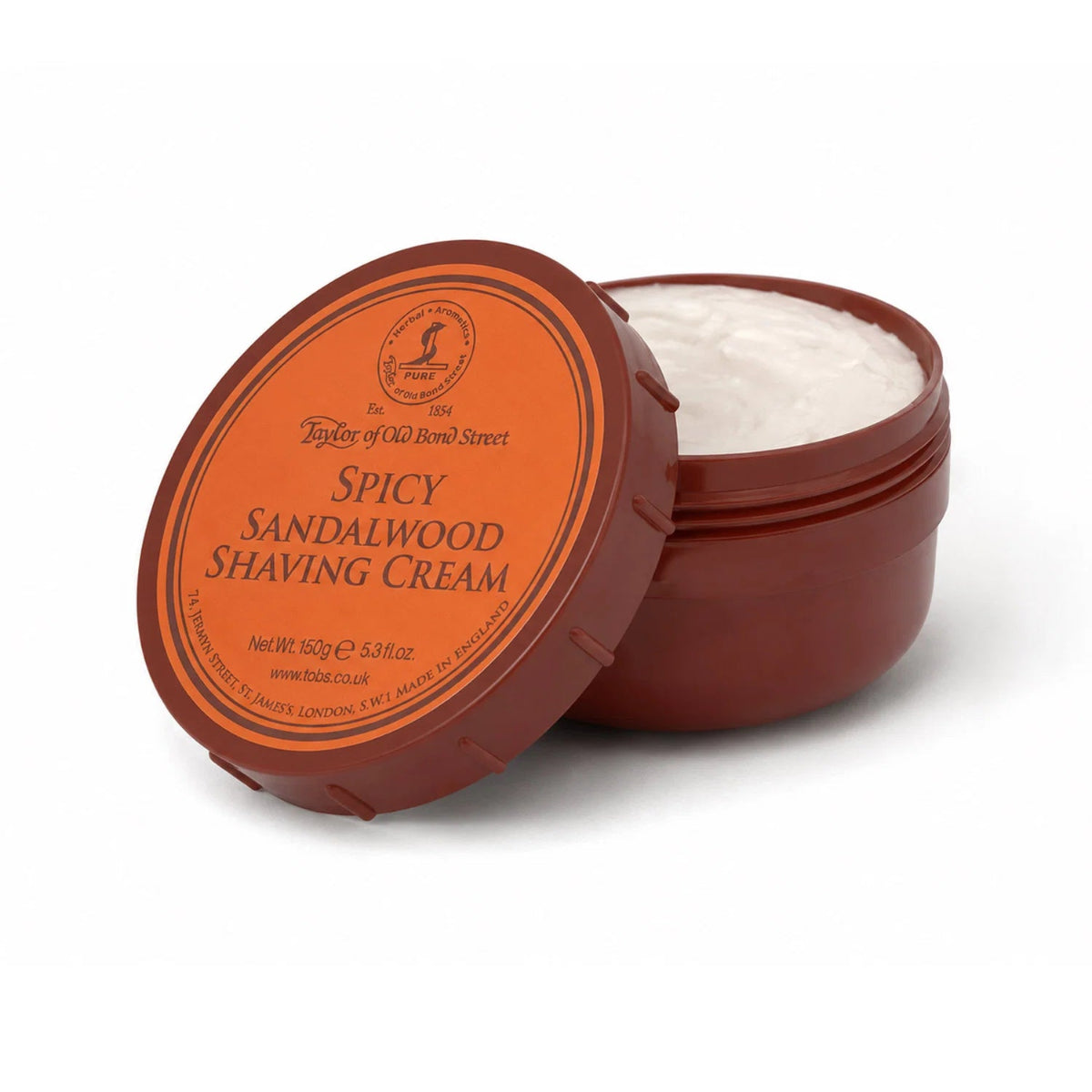 Taylor of Old Bond Street Spicy Sandalwood Shaving Cream Bowl 5.3oz