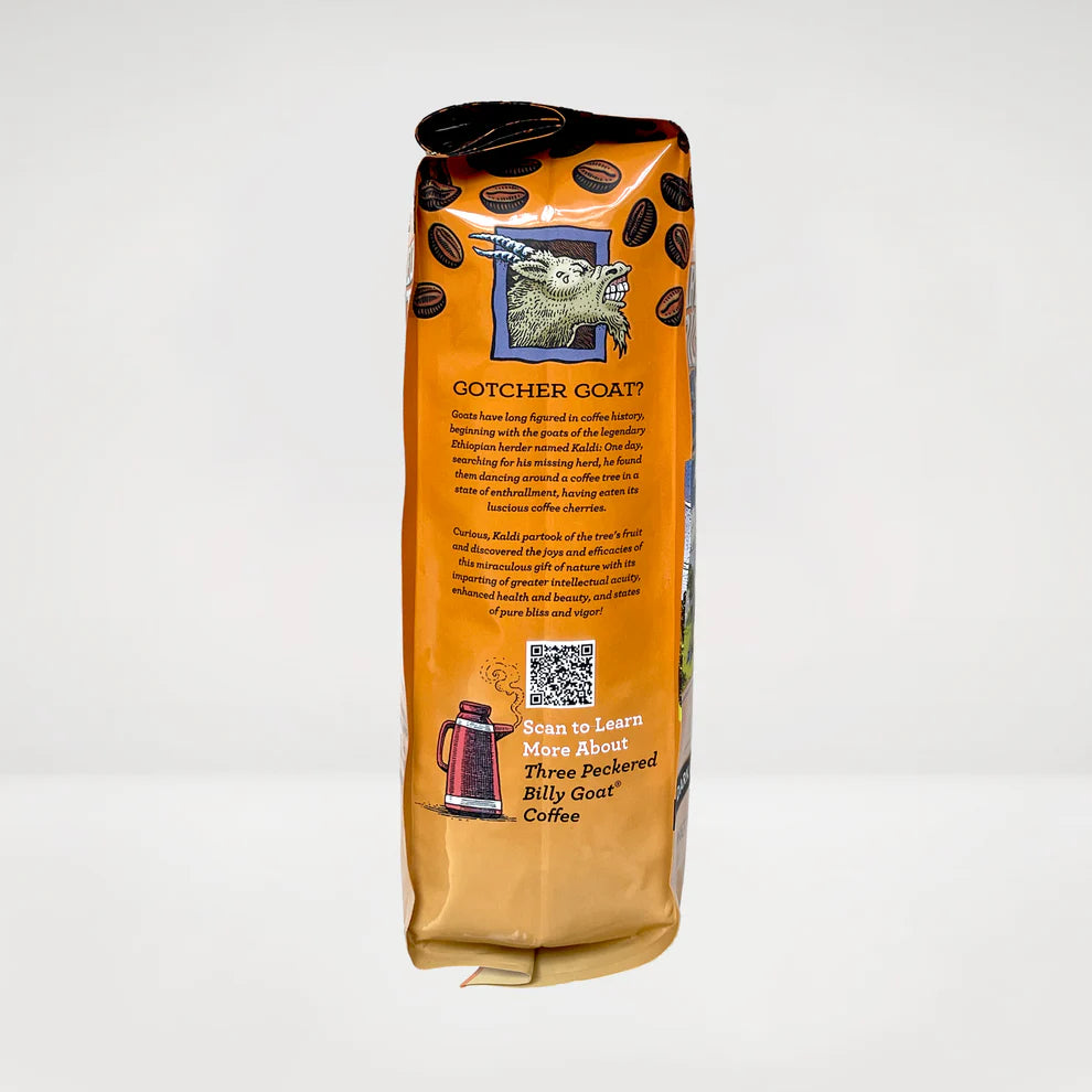 Raven's Brew Three Peckered Billy Goat Whole Bean Coffee 12oz