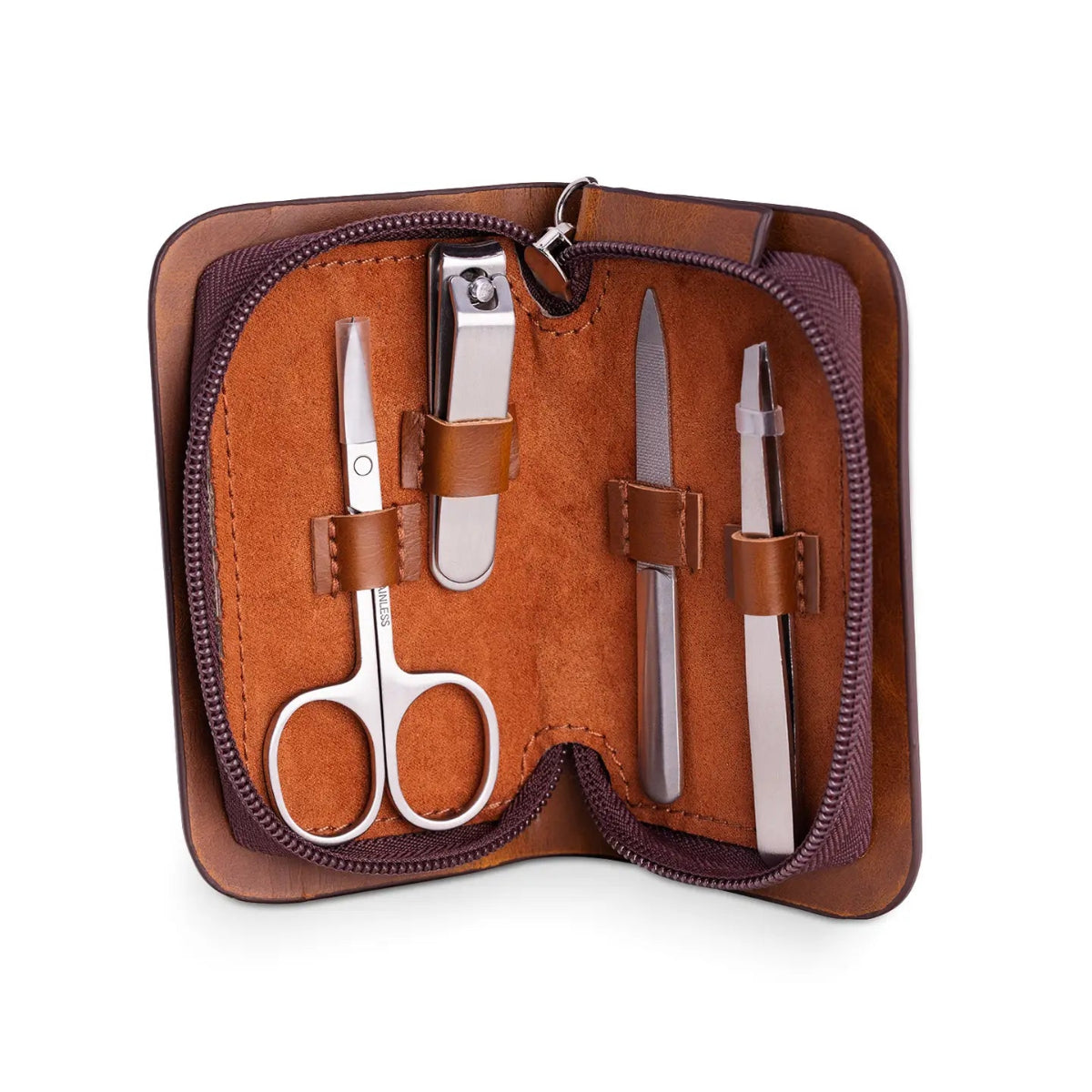 TRC 4 Piece Manicure Set with Small Nail Clippers, Scissors