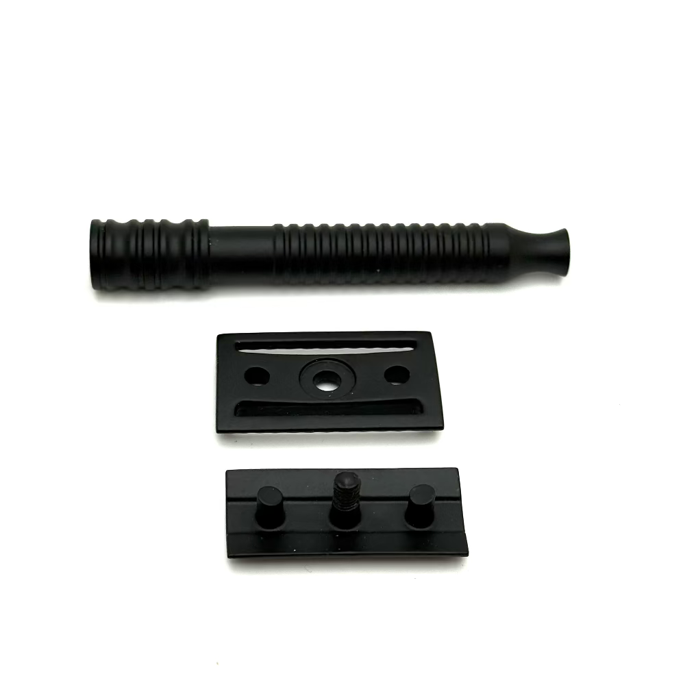 TRC Matte Black 12B Double Edge Safety Razor