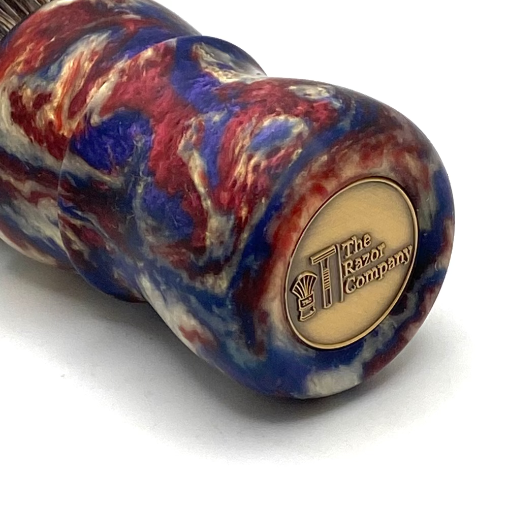 TRC Plum Brandy 26mm Raw Doughknot Bulb Knot Resin Handle Shaving Brush