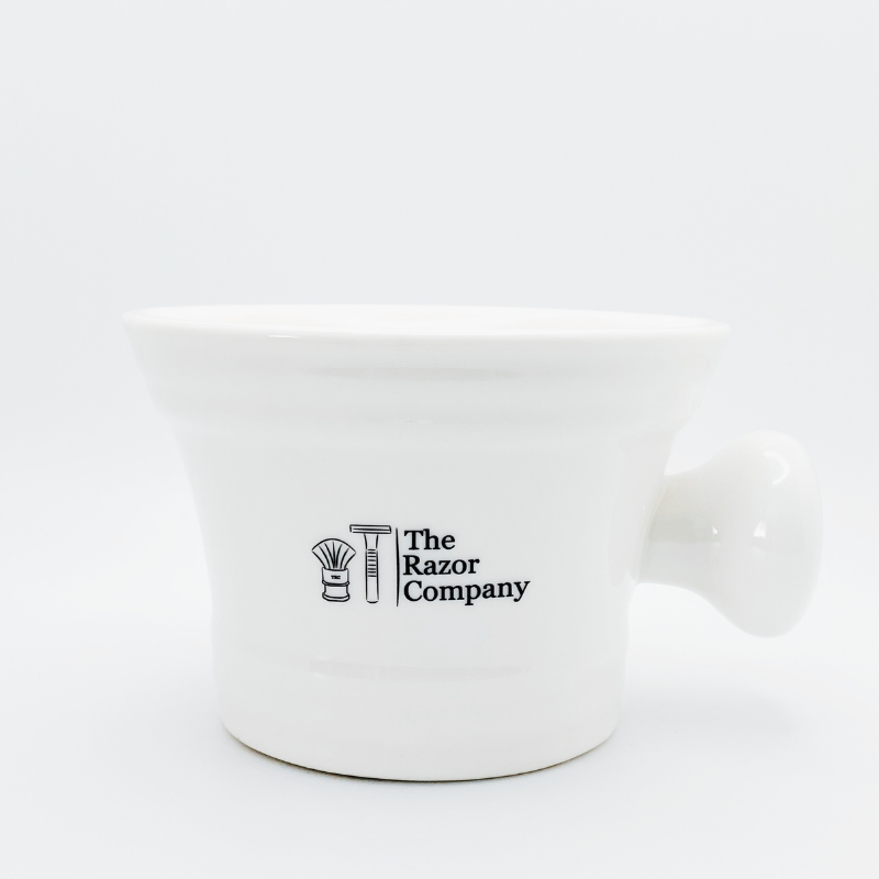 TRC - Shaving Mug - Apothecary Style - White Porcelain