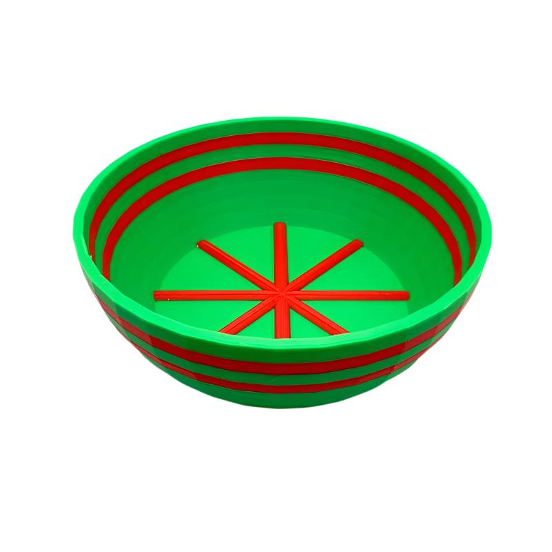 TRC - Unbreakable  Lather Bowl - Green & Red