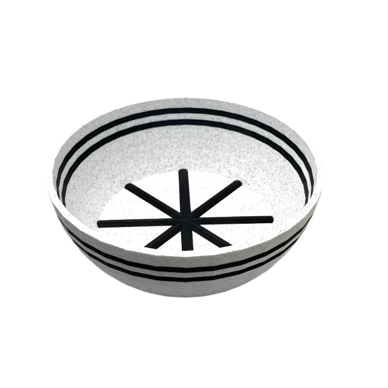 TRC - Unbreakable  Lather Bowl - Marble with Black