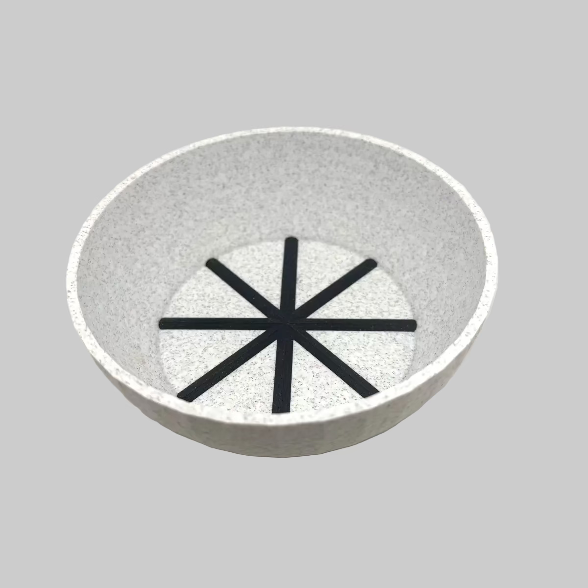 TRC Unbreakable Marble & Black Lather Bowl