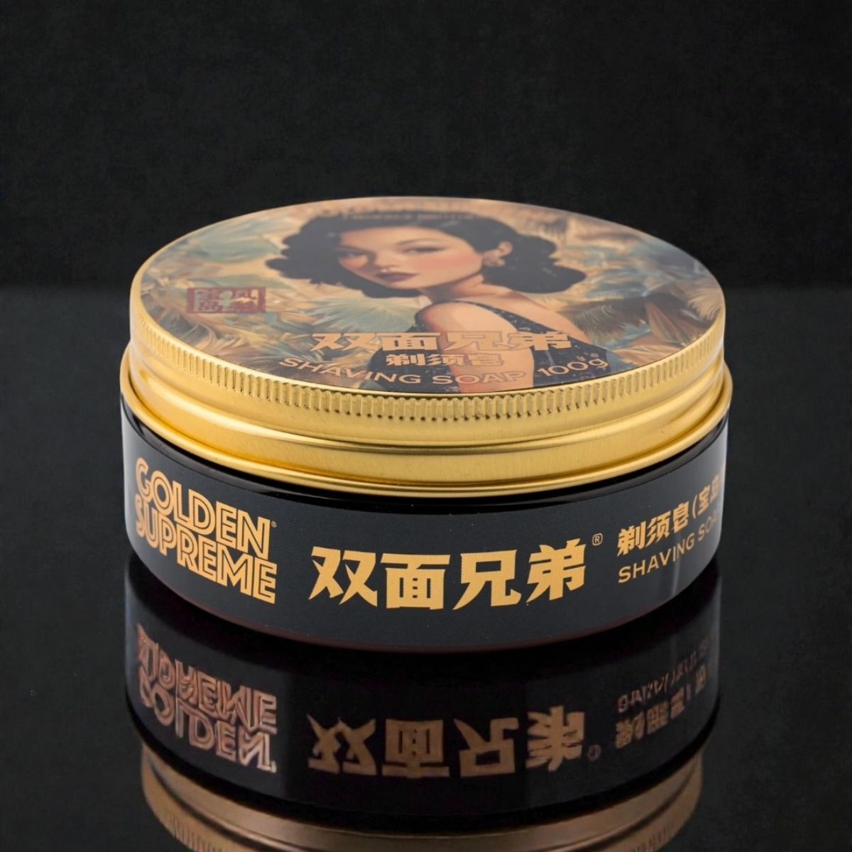 TwoFace Brothers Golden Supreme Shaving Soap Baodao Pineapple 3.5oz