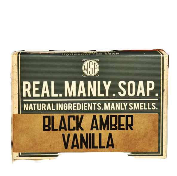 Wet Shaving Products Black Amber Vanille Bar Soap