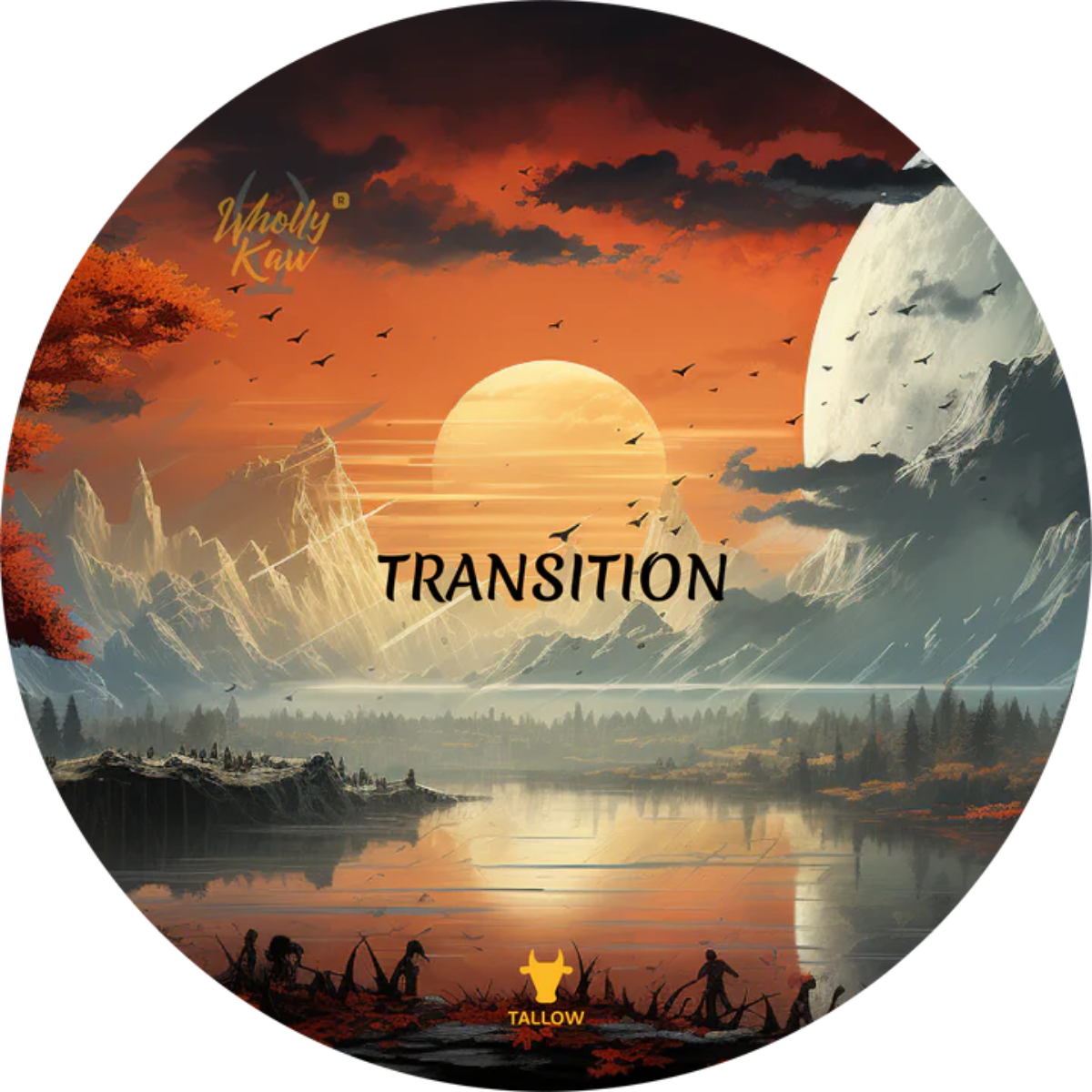 Wholly Kaw Transition Crème Fraîche Tallow Shave Soap 4oz