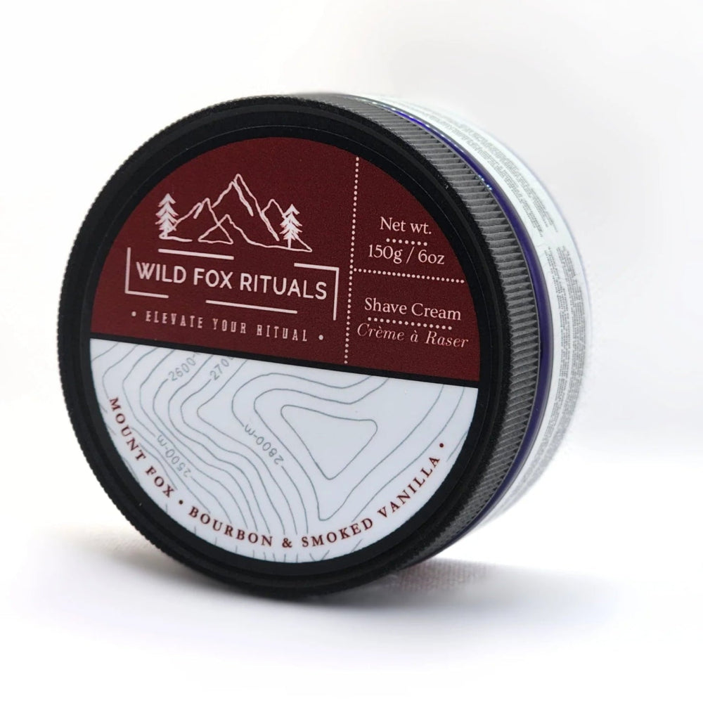 Wild Fox Rituals Bourbon & Smoked Vanilla Shave Cream 6oz