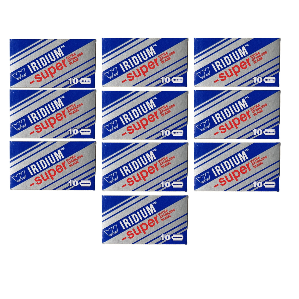 Wizamet - Super Iridium Stainless Double Edge Razor Blades