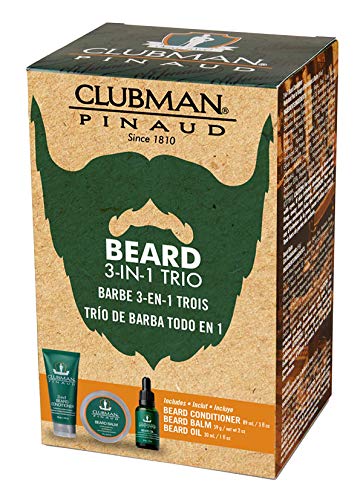 Clubman Beard 3 Piece Kit (Beard Conditioner, Balm & Oil)