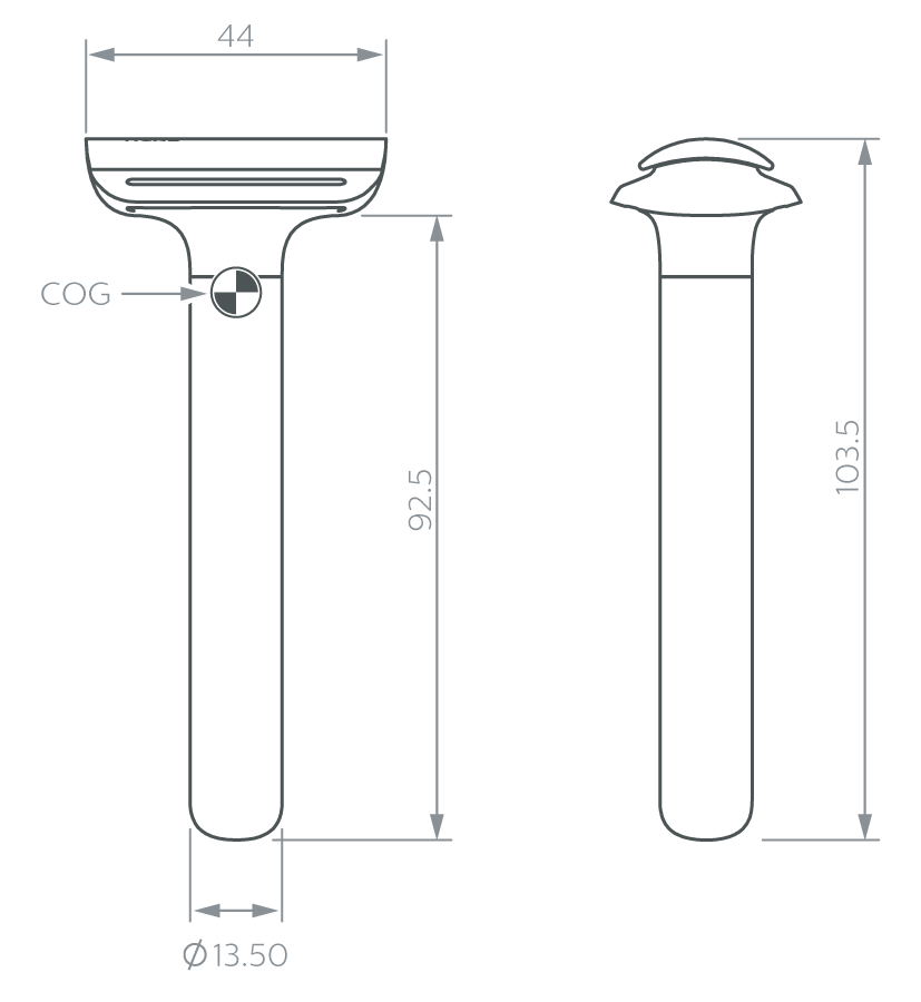 Hone - Type 15s Safety Razor - Stainless Steel